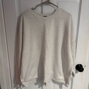 Gray crewneck sweatshirt